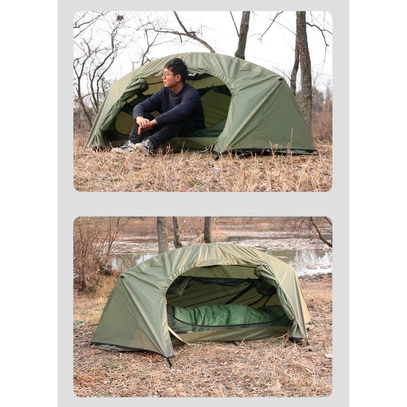 TGpao Ultralight Waterproof Backpacking bivy Tent | Freestanding 1-Person Tent