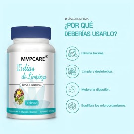 15 Days Cleanse - Apoyo Para El Intestino Y El Colon - Limpieza Intestinal Avanzada Para Mujeres Y Hombres Con Sen, Cscara Sagrada Y Cscara De...     
