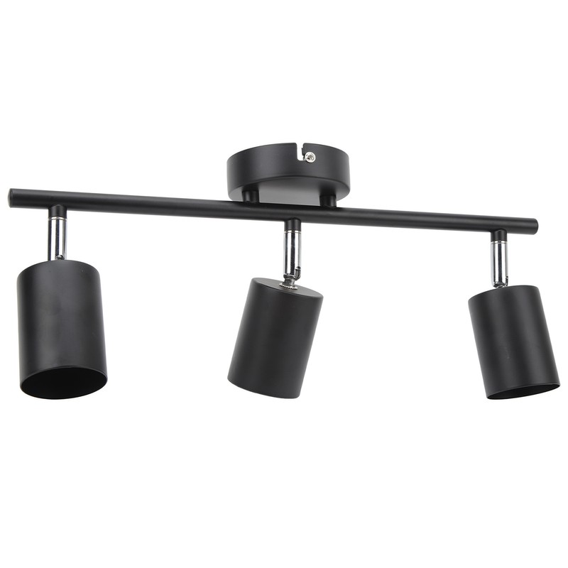 LED Track Light Kit 3 Heads 15.9in Arm 90 Degrees