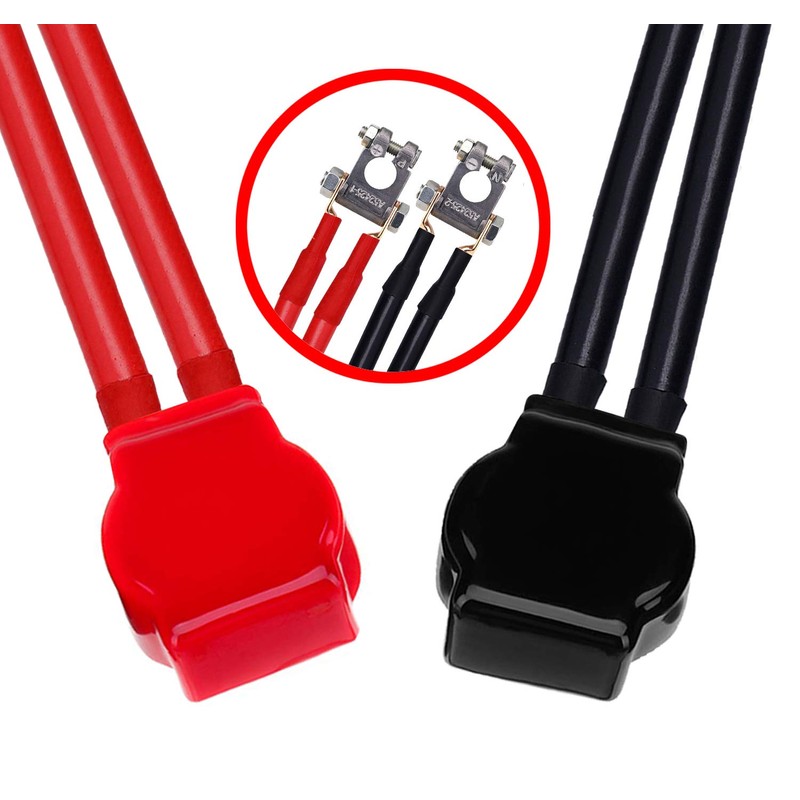 Ampper Military Spec Battery Terminal Top Post Kit with Cover,