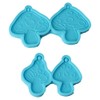 YYlingx 4 Pieces Mushrooms Resin Moulds, Keychain Molds Epoxy Molds