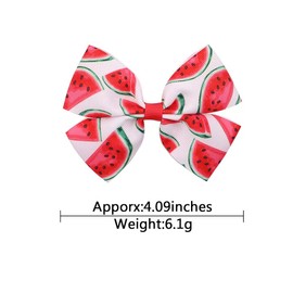 BOENBE LOVED Fruit Hairpin Watermelon Bow Hair Clips Non Slip Hair Clip Fruit Accessories for Women Girls Hair (B3)