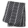 Lulujo Bamboo Muslin Swaddling Blanket, Herringbone