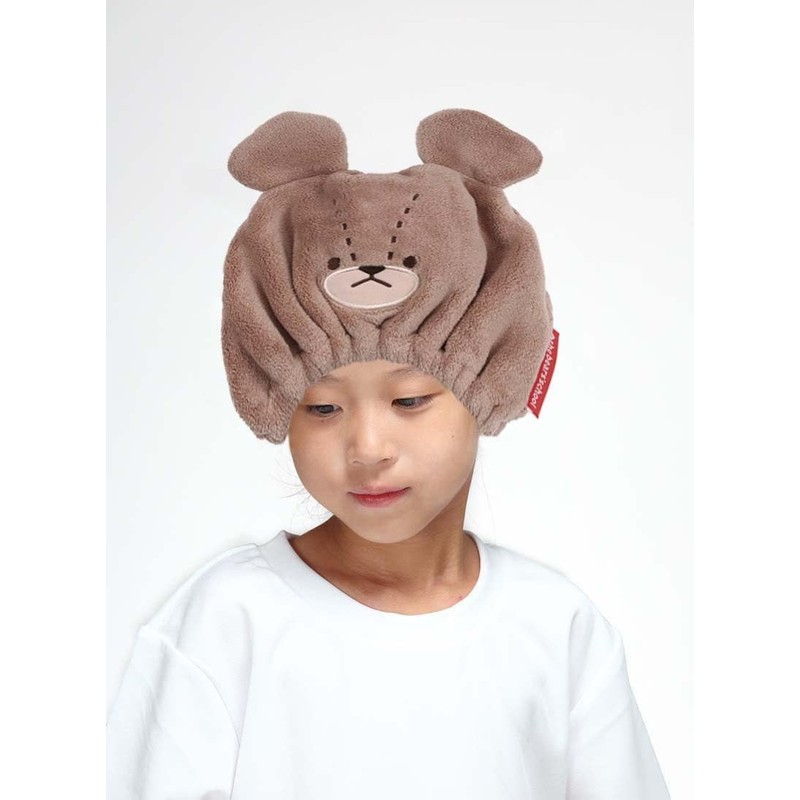 Skater TOC11-A Water Absorption Quick-Drying Animal Towel Cap, Bear's School,