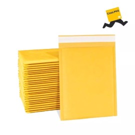 Coolpkg 200 #4 9.5x13.5 Kraft Bubble Mailers Padded Envelopes Mailers Shipping Bags