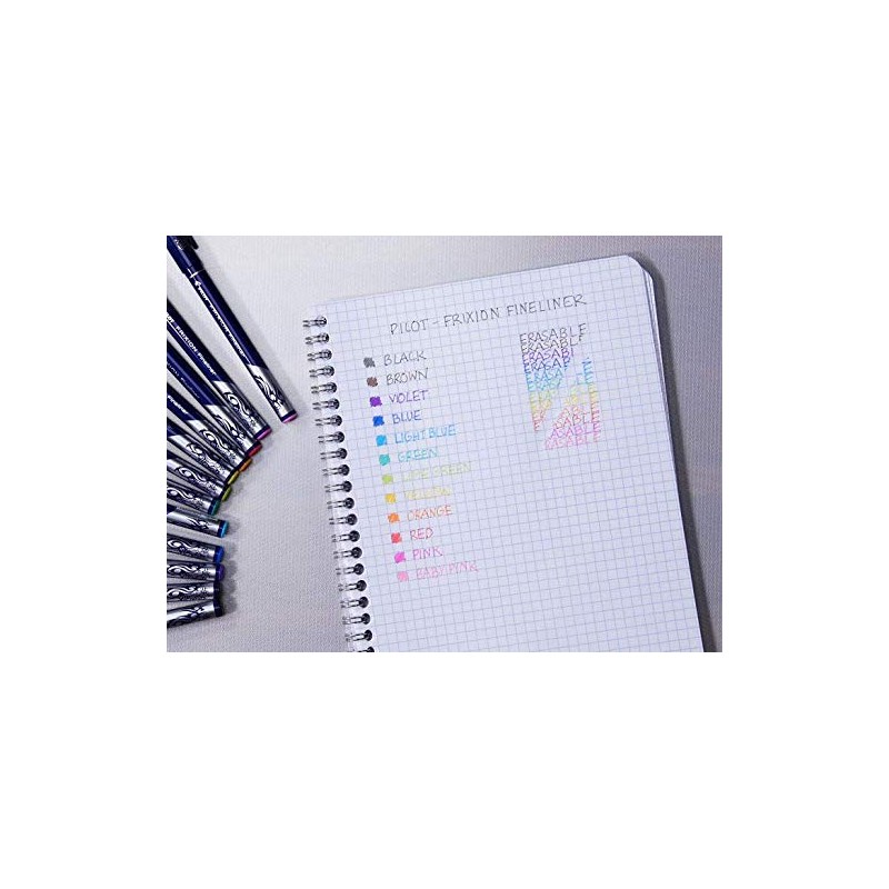Pilot FriXion Erasable Fineliner Set of 4 Assorted Colours Fine