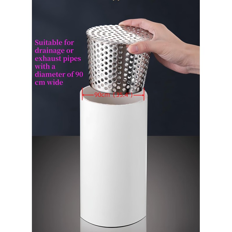 Rain Gutter Downsport Protector 9cm Stainless Steel Filter Gutter Drop