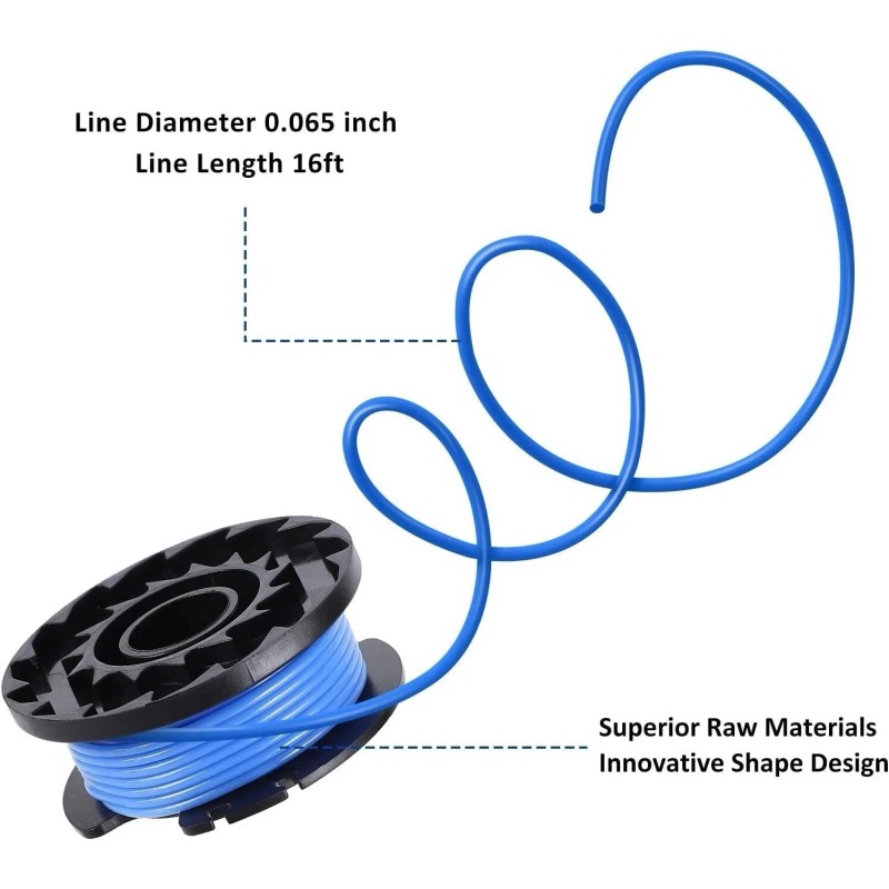 A ANLEOLIFE Hart Spools .065 6 Pack For Auto Feed