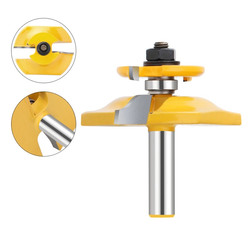 XCAN 1pcs Lock Miter Joint Router Bits 1/2-Inch Shank Wood