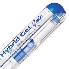Pentel Hybrid Gel Grip Rollerball Pen 0.6mm Tip 0.3mm Line Blue Ref K116-CE [Pack of 12]