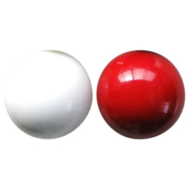 Kokusai PB1000 Gate Ball Practice Balls, 2 Pieces, White/Red