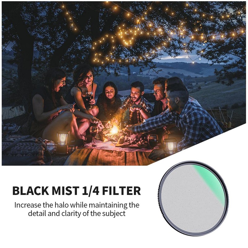 K&&F Concept Nano-X Black Mist Filter 1/4, HD, Waterproof, Anti