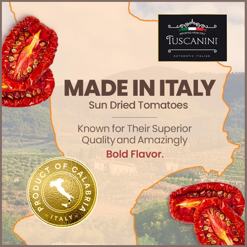Tuscanini Italian Sun Dried Tomatoes in Oil, 10.6 (2 Pack)