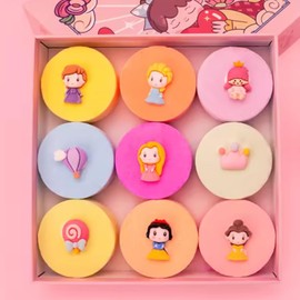 Leiky Life Princess Bath Bombs Luxury Fizzy Organic Natural Bath Bomb Gift Set Bubbling, 1 Count (Pack of 9), Variety