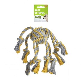 Sharples Rope Octopus Dog Toy (One Size) (Grey/Yellow)