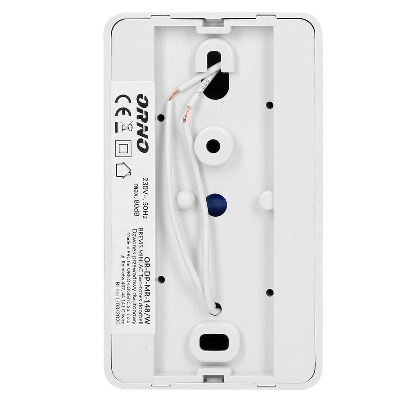ORNO Brevis Mini AC Doorbell Wired Mechanical Gong Two Tone