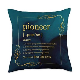 Jehovah's Witness Pioneer Definition Best Life Ever Throw Pillow