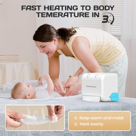 Homeleafy 2-in-1 Auto Dry&Wet Wipes Warmer, 3s Smart Dry-to-Wet Warming Technology Portable Wipes Dispenser with Clean Light&Mist Control,Desktop/Wall Mounted Baby Diaper Warmer for Newborns,Outdoor