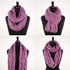 C.C Exclusives Multi Color Cable Knit Infinity Scarf (SF-800) (Ivory)