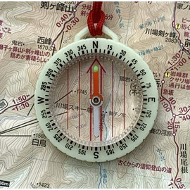 YCM Outdoor Map Compass No.880N with Phosphorescent Strap 13365