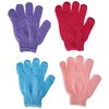 Daylee Naturals Exfoliating Bath Gloves 4 Pairs
