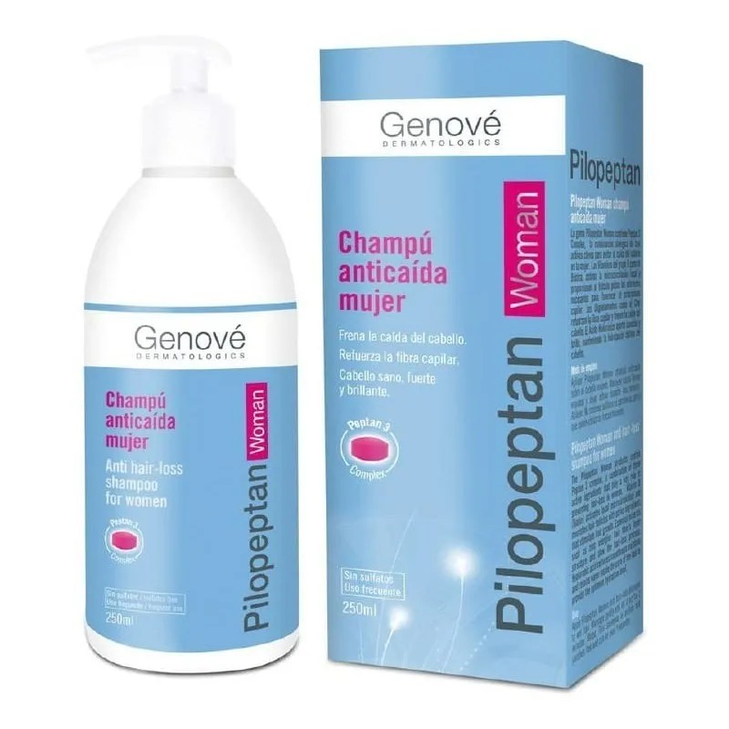 Genov Pilopeptan Woman Champ Shampoo Anticada 250 mL Fortalece y