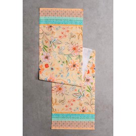 Maison d' Hermine Tablerunner 100% Cotton Table Runner Decorative Washable Table Cover for Home, Kitchen, Dining, Cocktail Parties & Camping, Luxury Loft Peach - Spring/Summer (37 x 230 cm)