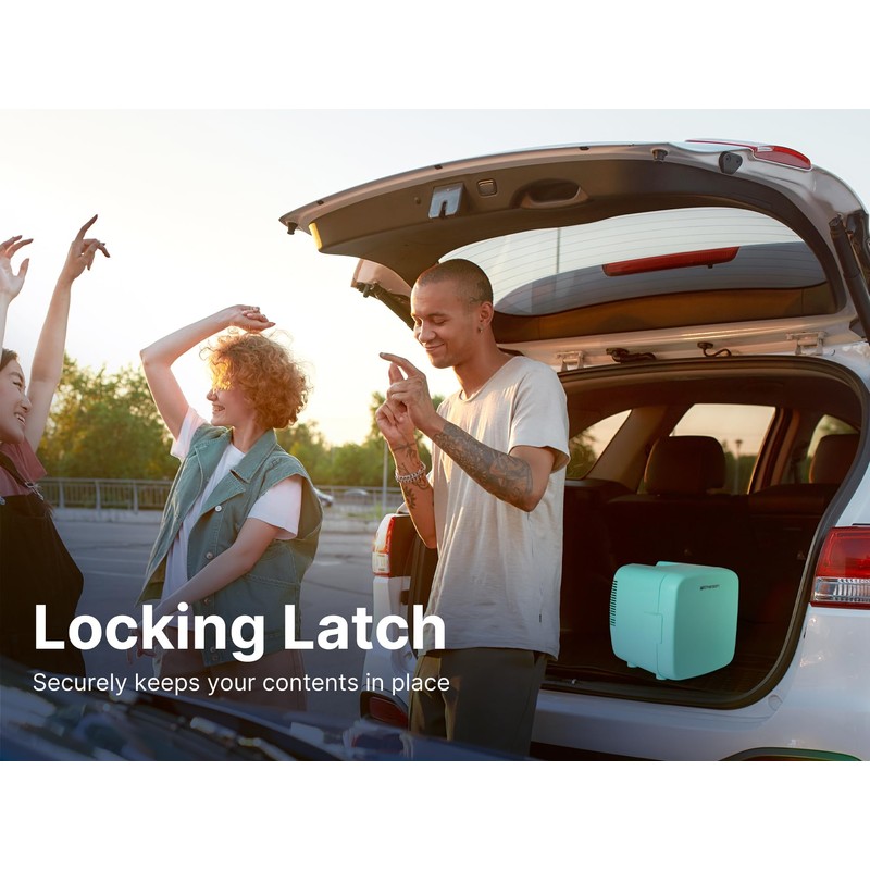 Emerson EFC-5001-BLACK Portable Mini Fridge Cooler XL, Black