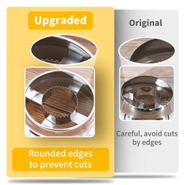 Newness Newness Corn Stripper Peeler & Cutter with Cup, 304 Stainless Steel Cob Thresher, Off-Cob Kernel Remover & Slicer with Serrated Blade for Home & Kitchen