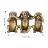 MUNEFE Wise Monkey Statues, Hearno Evil Seeno Evil Speakno Evil