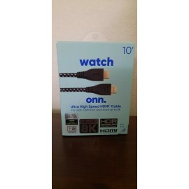 ONN 10' watch onn. Ultra High Speed HDMI Cable