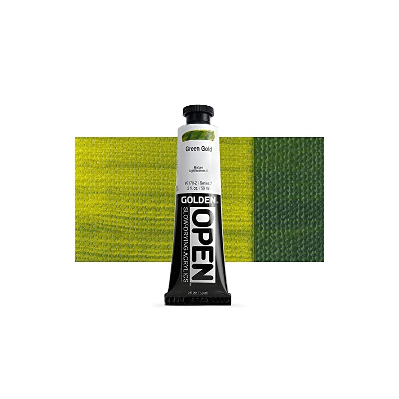 Golden - OPEN Acrylic Colour - 60ml Tube - Green