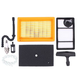 HouYeen Air and Fuel Filter Service Kit for Stihl TS400 Chainsaw with Spark Plug Fuel Pipe and Pull Cord Starter Handle 4223 141 0300, 4223 141 0600