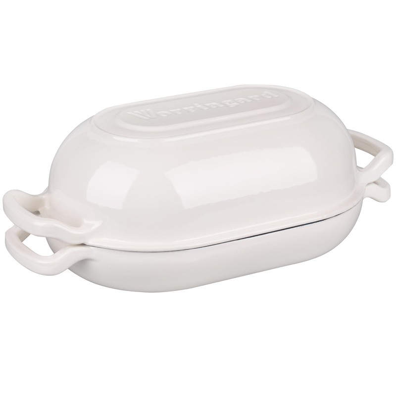 VORRINGARD Enameled Cast Iron Sourdough Bread Oven, Dutch Oven, Loaf