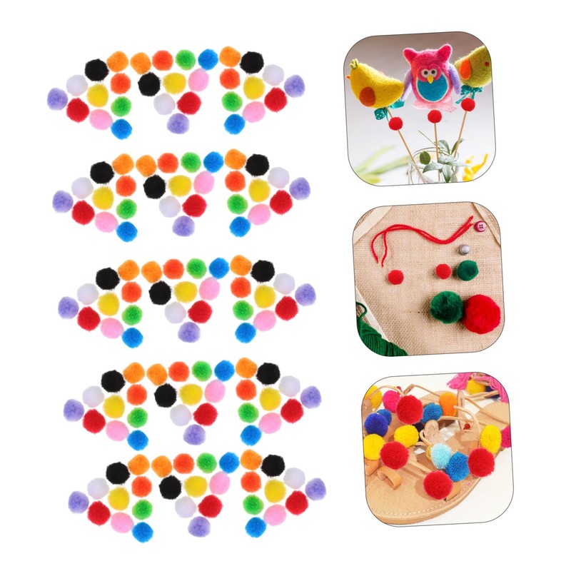Operitacx Craft Decorations Bulk Mini Fluffy Pompoms Pompon Balls for