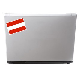2 x Austria Flag Vinyl Sticker Bike Laptop Car Travel Luggage Tag Gift #4409 (10cm Wide x 6.8cm Tall)