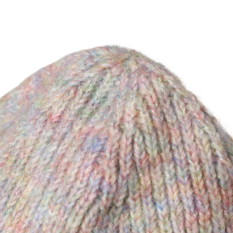 14+ ICHIYON PLUS 103866 Women's Knit Hat, Shaggy Line, Drawstring