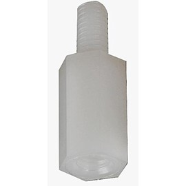 HEX Thread Spacers M3 NYLON66 10mm Standoff Bolts & Feet Fasteners & Hardware Pack of 10 | D01496