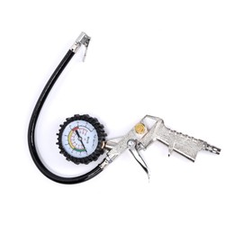 Ruimou Tire Inflation Gun Pressure Gauge 220Psi/16Bar JP Connector for Car, Motorcycle, Bicycle Maintenance Check Inflation Tool