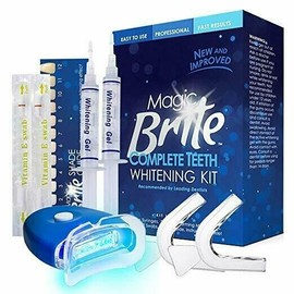 Pearl MagicBrite Complete Teeth Whitening Kit At Home Led Light Included