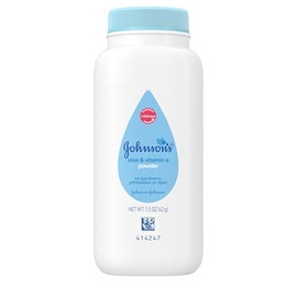 Johnson's Baby Cornstarch Baby Powder with Aloe and Vitamin E for Delicate Skin, Hypoallergenic, No Addded Parabens, and Dyes for Gentle Baby Skin Car
