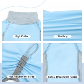 Dog Sun Protection Shirt, UV Shirt for Dogs, Lightweight Breathable Cooling Vest, Quick Dry Dog Summer Clothes for Small Dogs