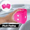 Zone Tech Light Pink Hanging Dice- A Pair