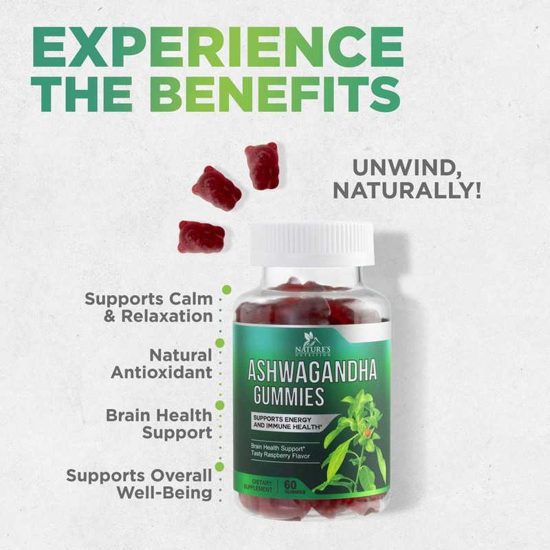 Ashwagandha Gummies 30:1 Extract - 3000mg Equivalent - Advanced Ashwagandha