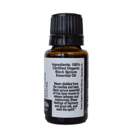Organic Black Spruce Essential Oil (15 ml) - 100% Pure Undiluted Therapeutic Grade Essential Oil by Prana Organic Plant Oils