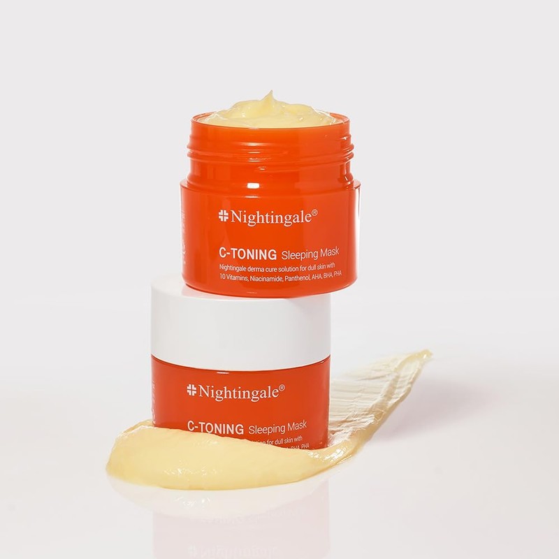 Nightingale C Toning Sleeping Mask, Overnight face Mask For Face,