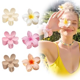 Yistoi Pack of 6 flower hair clips, flower hair clips, mini flower hair clips, hair accessories, can be used as for girls and women