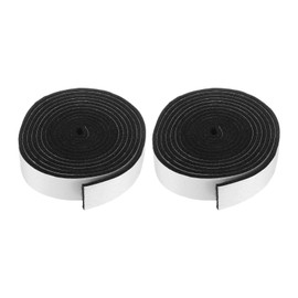 sourcing map 2pcs Smoker Gasket Seals 8FT 1" x 1/8" High Temp Grill Gasket Replacement High Heat BBQ Gasket Tape BBQ Smoker Gasket Self Stick Felt for Smokers BBQ Lid