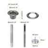 HARFINGTON 100pcs Grommet Tool Kit 4mm Copper Grommet Eyelet Set