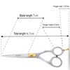 Linkshänder Friseur Salon Friseurschere 14cm, Modellierschere set 14cm Rosa Zebramuster